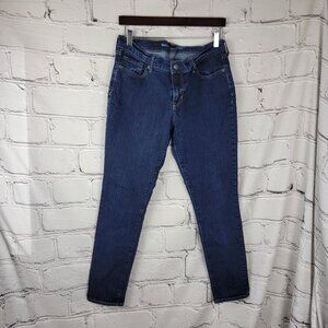 Old Navy Jeans Womens 10 Regular Dark Wash Stretch Mid Rise Curvy‎ Skinny